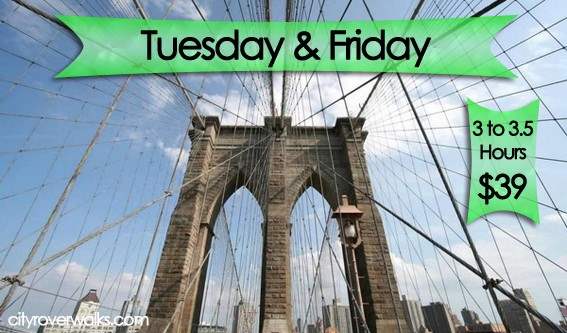 The Brooklyn Bridge connects Manhattan and Brooklyn since 1883